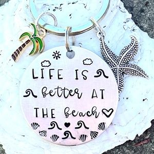 Beach Girl Gift - Mermaid Keychain -Mermaid Gifts - Beach Keychain - Beach Gifts